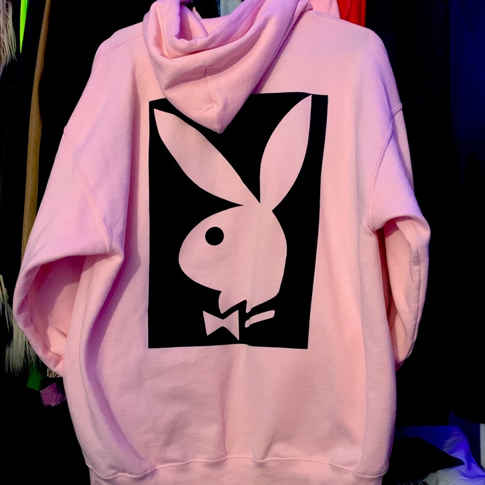 Pink playboy hoodie